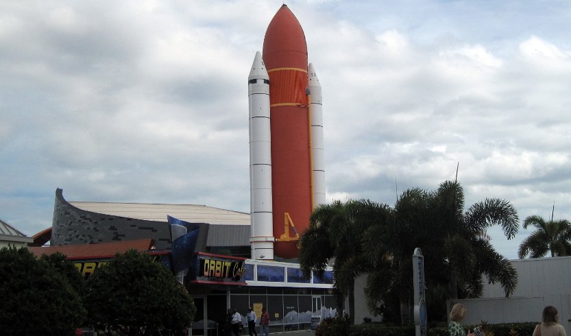 Entrance to Shuttle Atlantis Exhibit